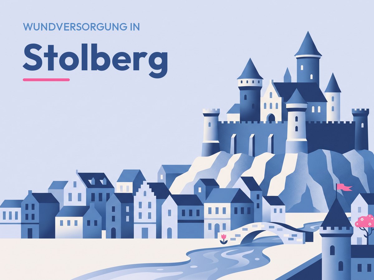 Illustration: die Burg Stolberg über der Altstadt
